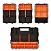 Makitoyo MP009 Hardware & Parts Organizers Versatile and Durable Storage Toolbox, 4PCS Set