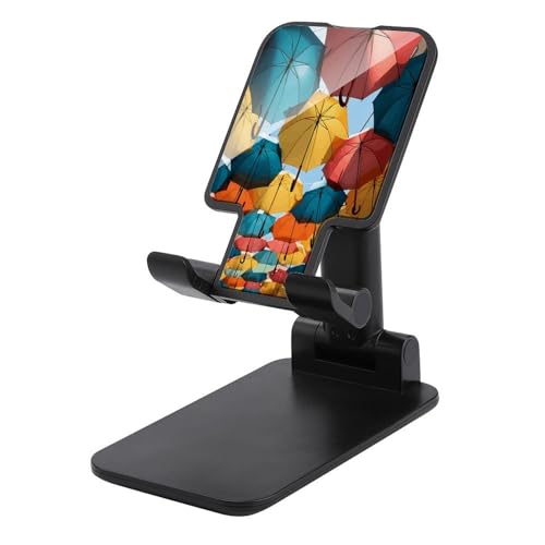 Support pliable pour téléphone portable universel et mini parapluie de bureau multicolore