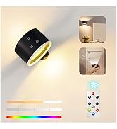 Lampada Da Parete LED Feallive Con Telecomando – RGB Dimmerabile 360°, Batteria Ricaricabile, Timer 1h, Per Camera O Soggiorno