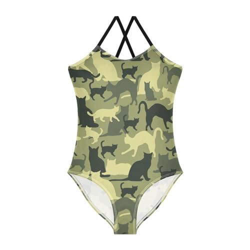 Image of Ollabaky Girls One Piece Swimsuit Bathing Suit Beachwear 3-10T