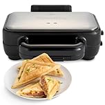 Breville Stuff 'n' Press Deep Fill Toastie Maker | 2 Slice Sandwich Toaster | High Hinge for Extra Fillings | Dishwasher SafeNon Stick Plates | VST101