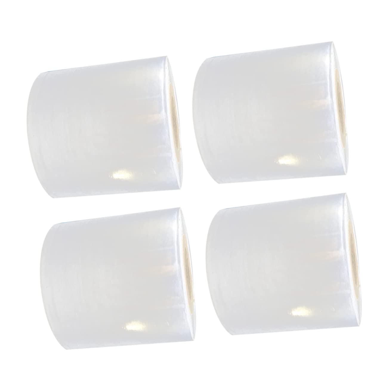 GRIRIW 4pcs Pe Wire Film Stretch Wrap Film for Moving Packing for Pallets (5x14000cm)