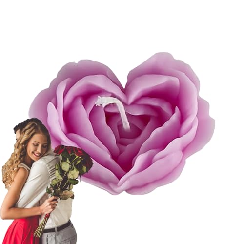 Velas perfumadas en forma de rosas | Velas perfumadas en forma de rosas | Velas de aromaterapia delicadas velas estéticas para el día de San Valentín, boda, cumpleaños, hogar