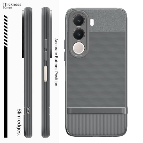 Image of Outlouders Back Cover for Realme C100x | Full Camera Protection | TPU Soft Flexible Shockproof Bumper Case (Grey)