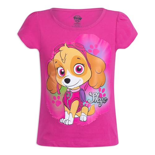 Paw Patrol Nickelodeon Skye and Everest Girls 3 Pack T-Shirts for Toddler Little Kids4