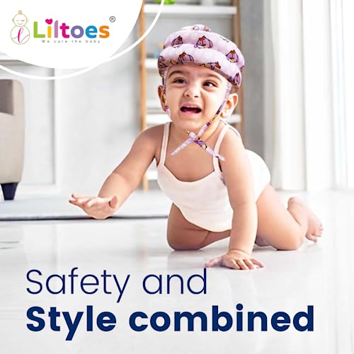 Image of LILTOES Baby Head Protector for Safety of Kids 6M to 3 Years- Baby Safety Helmet with Proper Air Ventilation & Corner Guard Protection (Daisy Posey)