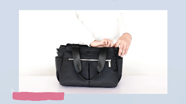 Bolso Hobo de Nylon Ligero para Mujer miniatura 7
