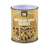 SDMAX Metallic Gold Non-Drip Paint, Durable And Gloss Finish, Non-Cracking, Hard Drying, Vibrant Colour, Easy To Use, Long Lasting Performance, Interior Exterior Use, 300ml (1pcs)