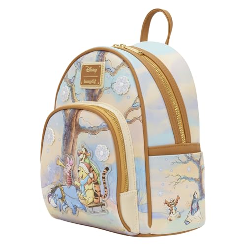 Image of Loungefly Disney: Winnie The Pooh and Friends Sledding Mini-Backpack, Amazon Exclusive