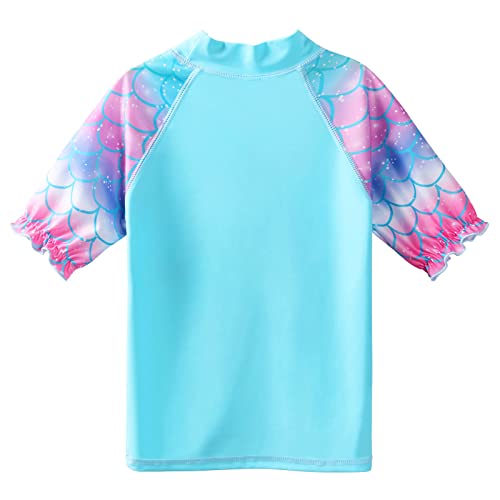 ZNYUNE Rash Guards - Costume da bagno da bambina