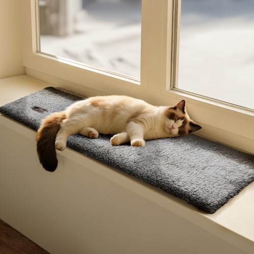 Mora Pets Katzen Fensterliege Katzenbett Fensterbank Selbstheizende Katzendecke Wärmedecke für Katze Selbstheizende Decke Heizdecke Ohne Strom Katzenliege Fenster rutschfest und Weich 90 x 28 cm Mora Pets Katzen Fensterliege Katzenbett Fensterbank Selbstheizende Katzendecke Wärmedecke für Katze Selbstheizende Decke Heizdecke Ohne Strom Katzenliege Fenster rutschfest und Weich 90 x 28 cm