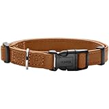 hunter elchleder hundehalsband canadian Größe: Halsumfang 28 - 36 cm, Breite 1,5 cm - Made in Germany