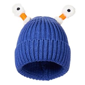 Beanie Hats for Men Women Cartoon Retractable Tentacles Parent-Child Cute Glowing Little Monster Knit Hat