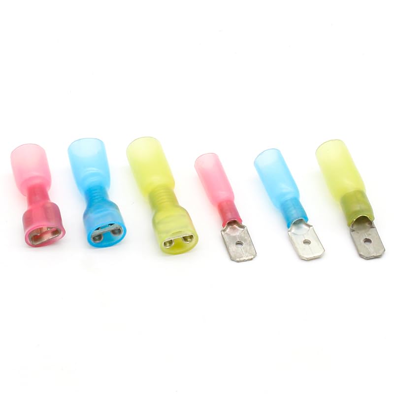 240PCS Mixed Heat Shrink Butt Electrical Crimp Terminals Wire Cable Connectors VUQLDHAYZ