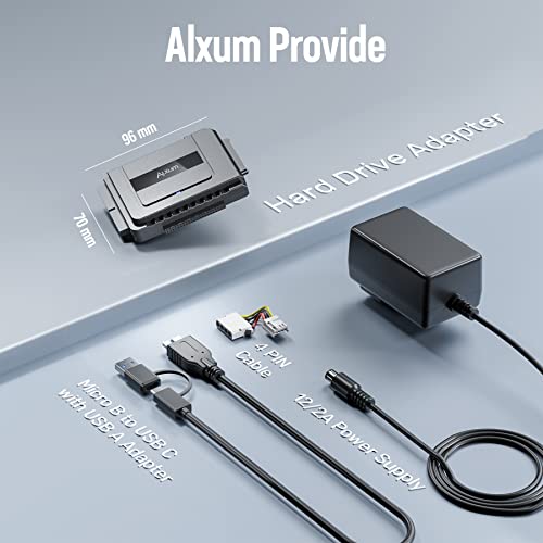 Alxum AX-S109A Sata To Usb 3.0 Adapter - External Hard Drive Reader Recovery Converter thumb #6