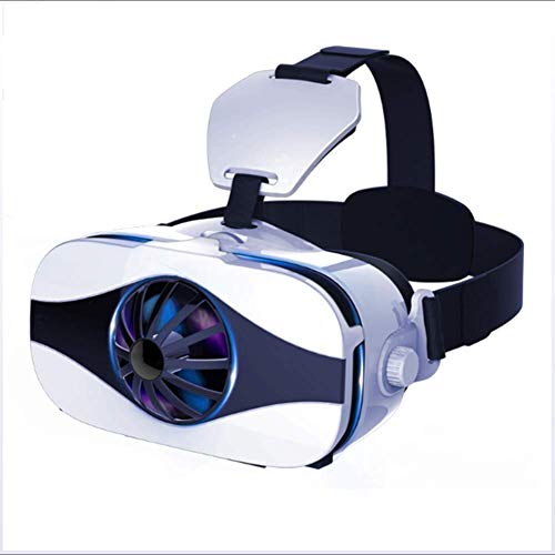 VR Mini 3D-Brille, Headset-Kühlventilator Virtual Reality 3D-Brille Box für 4,0 bis 6,4 Zoll Android Smart-Phone-Schutzbrillen Objektiv