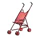 Milageto Poussette de poupée Pliable avec Chariot à baldaquin Transporteur de poupée Enfants Semblant Jouer Simulation Poussette Poussette Chariot Jouet - Style 2