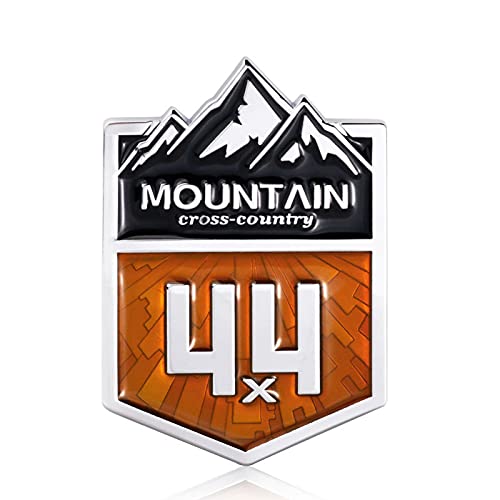 4X4 Mountain Cross Country Metal Car Sticker, Off Road Racing Decal, Chrome Emblem Badge For Off-Road Vehicle #TOP28