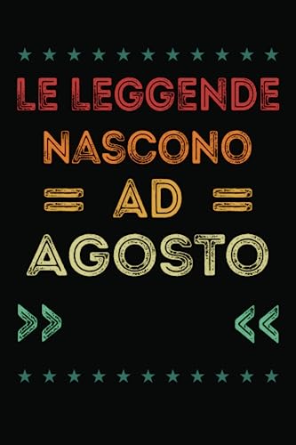 Le Leggende Nascono Ad Agosto 1934: Idea regalo originale e divertente di 89 anni per donne e uomini. Taccuino a righe