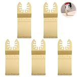 5PCS 35mm Carbide End Cut Multi Tool Blades for Bricks Plaster and Grout Removal Cutter Saw Set Compatible with Dewalt Wolf Stanley Worx Fein Multimaster Bosch Makita Etc Oscillating Multitool (Five)