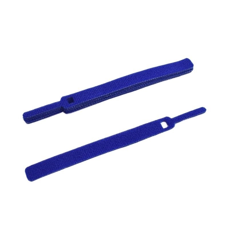 BUDAY 30PCS Reusable Cord Organizer Keeper Holder Fastening Cable Ties Straps for Earbud Headphones Phones Wire Wrap Managemen(30PCS Blue Needle)