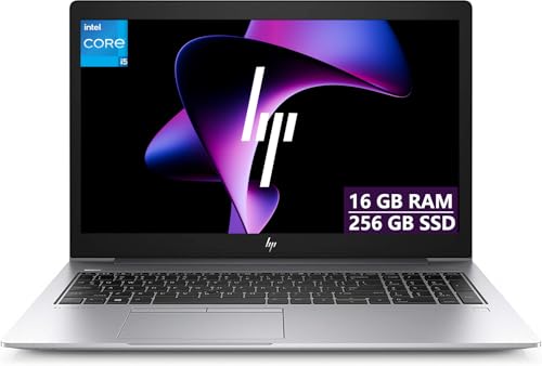 HP EliteBook 850 G6 Laptop, 15.6' FHD(1920x1080) Laptop, Intel Core i5-8265U, 16GB RAM, 256GB SSD, NO CAM, Windows 11 Pro (Renewed)