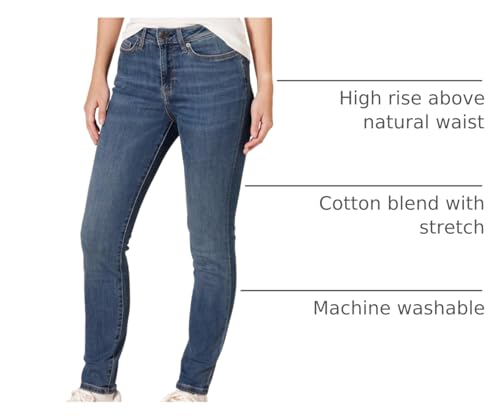 Amazon Essentials Damen Skinny-Jeans Hoher Bund - Auslaufmodell, Mittlere Waschung, 46