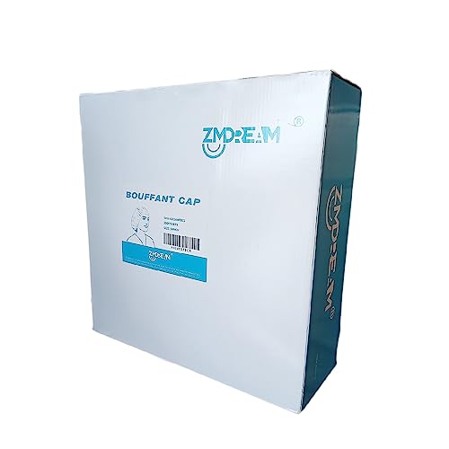 Zmdream Box Of 300 Hair Nets Food Service Disposable Bouffant Caps For Lab Beauty White #TOP2