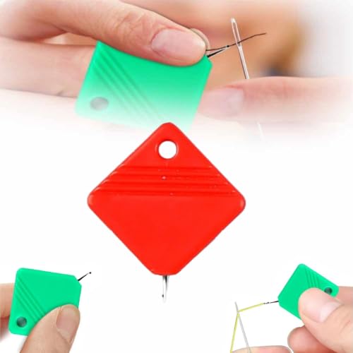 Image of 2024 Newest Automatic Needle Threaders for Hand Sewing, Embroidery Floss, Sewing Machine Needle Threader, Sewing Supplies Tool, Fits All Needle Sizes (Red, 1 PCS)