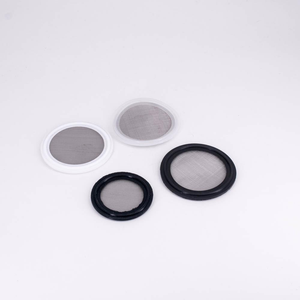 10 20 40-80 100 150 200 300 300Mesh ekran 1,5" 2" 3" 4" Tri Clamp silikonowy PTFE EDPM Uszczelka pasek sanitarny Homebrew-91mm OD(3inch TC), FKM, 300 Mesh