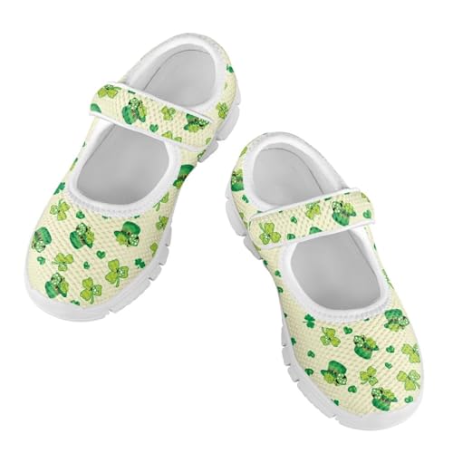 Yzaoxia Girls Slip On Shoes Mesh Breathable Athletic Walking Running Shoes for Kids Hook and Loop Sport Shoes Tennis Shoes Lightweight Barefoot Shoes Casual Footwear for School Gym Outdoor