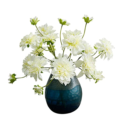 Flores falsas flores artificiales Dali flor ramo de flores falsas mesa comedor dormitorio decoración escritorio oficina balcón decoración flores falsas flores para decoración (color: 1) (latón)