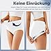 TUUHAW Unterhosen Damen Unterwäsche 5er Pack Slip Miederhose Baumwolle Hoher Taille Atmungsaktive Weiß L