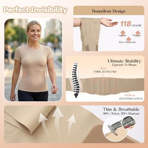 SuMade Adjustable Waist Support,Skin Color,L(WAIST:31"-36") - 5