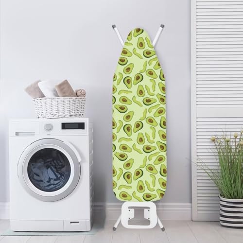 Image of Novelty Ironing Board Cover, Cute Avocado Print 15x54 Ironing Board Cover, Stain Resistant and Non Slip, Elastic Edges,Fashion Home Decoration