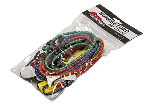 Taylor Tools TAY-62030 Heavy Duty Bungee Cord 75cm/30 5 Pack, Black, 30-inch, Set of 5 Pieces