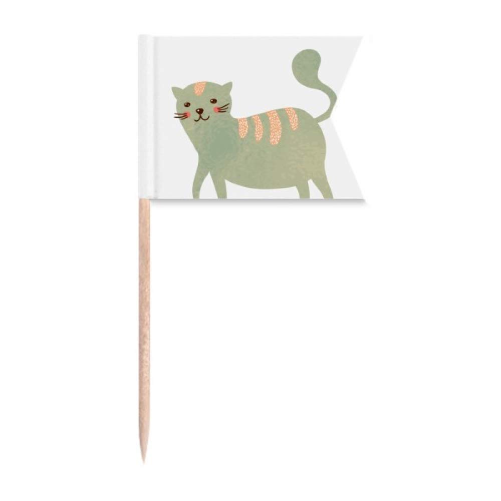 Cyan cat animal aquarelle DIYlab pour plaque de fromage et gâteau