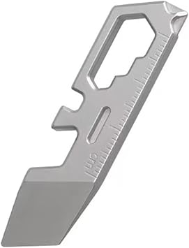 Mini Pocket Titanium Pry Bar Edc Multi Tool, Bottle Opener with Wrench Keychain Tool