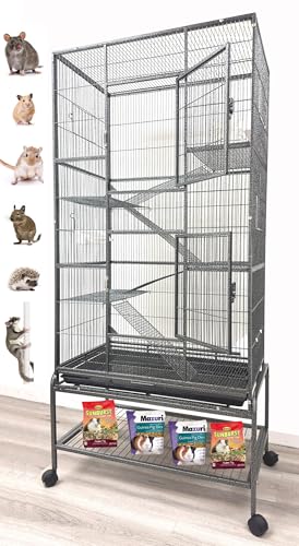Mcage Huge X-Large 4-Level Wrought Iron Cage