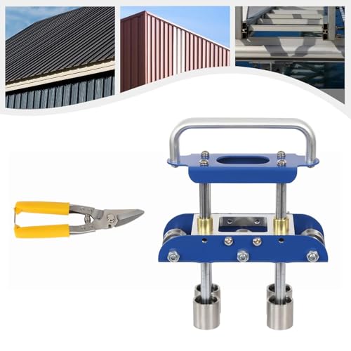 Herramienta de doblado de metal con rodillo de borde para techos y paneles de lluvia