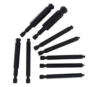 Bondhus 10899 Set of 9 Balldriver Power Bits, sizes 2-12mm