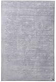 Glanzteppich mit Vintage Effekt | Seidenglanz | Handgearbeitet | 160 x 230 cm; Farbe: Silber | Tom Tailor - Shine