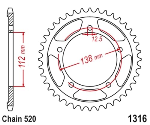 Pignons de transmission 520 résistant aux vibrations pour Honda - 3