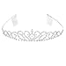 Produktbild Silber Diademe Hochzeit Bridal Strass Krone Tiara Haar Kamm