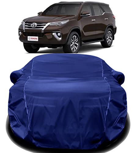 Image of AUCTIMO Toyota Fortuner Car Cover with Triple Stitched Fully Elastic Ultra Surface Body Protection (Navy Look)