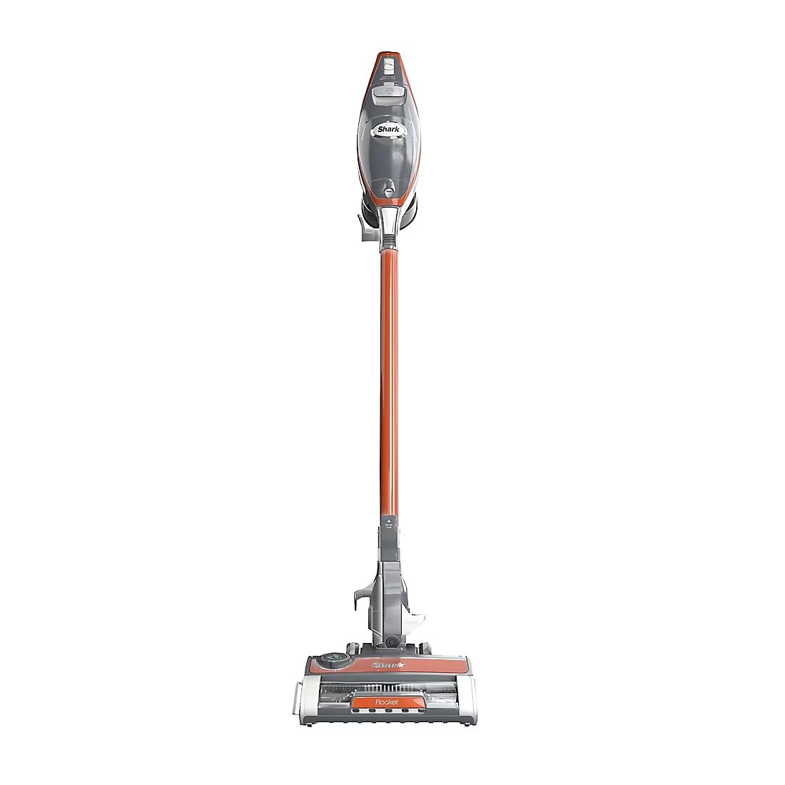 shark hn175 rocket pro corded stick vacuum with odor neutralizer technology, removable hand vacuum, advanced swivel steering, xl cup, led headlights, perfect for pets, orange (renewed)