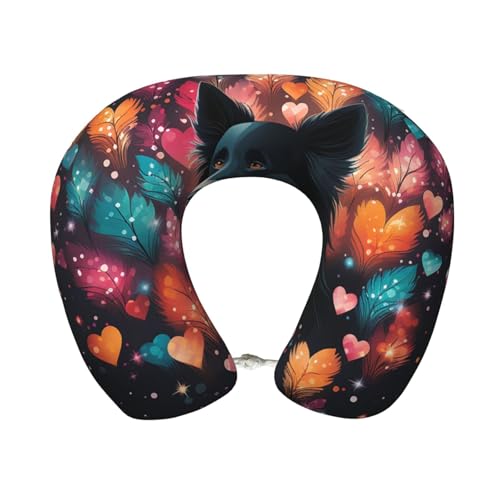 Almohada de viaje con espuma viscoelástica y forma U miniatura 1