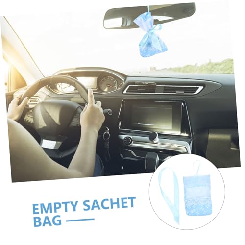 10 bolsas de malla vacías para sachets decorativos miniatura 5