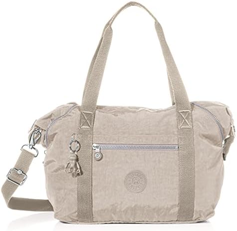 Kipling Women’s Art Tote Bag, Lightweight Weekender, Nylon Travel Handbag, Grey Gris