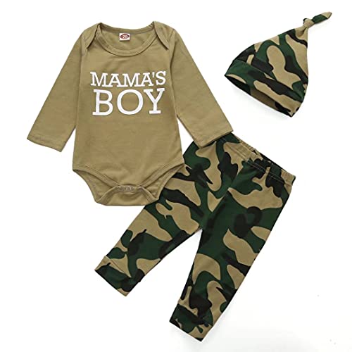 Image of Tikoubabe Baby Boy Clothes Infant Outfits Stuff Ladies I Have Arrived Romper + Long Pants + Hat 3 Pcs